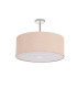 Baymont Polished Chrome 3 Light E27 Semi Flush With 50cm x 20cm Dual Faux Silk Shade Antique Gold/Ruby-4