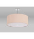 Baymont Polished Chrome 3 Light E27 Semi Flush With 50cm x 20cm Dual Faux Silk Shade Antique Gold/Ruby-13