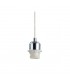 1.5m Suspension Kit 1 Light Polished Chrome, Clear Cable, E27 Max 60W, c, w Ceiling Bracket - 5