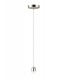 1.5m Suspension Kit 1 Light Satin Nickel, Clear Cable, E27 Max 60W, c, w Ceiling Bracket - 4