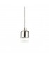 1.5m Suspension Kit 1 Light Satin Nickel, Clear Cable, E27 Max 60W, c, w Ceiling Bracket - 5