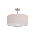 Baymont Satin Nickel 3 Light E27 Semi Flush With 50cm x 20cm Dual Faux Silk Shade Nude Beige/Moonlight-8