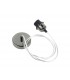 1.5m Suspension Kit 1 Light Black Chrome, Clear Cable, E27 Max 60W, c, w Ceiling Bracket - 7