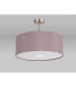 Baymont Satin Nickel 3 Light E27 Semi Flush With 50cm x 20cm Dual Faux Silk Shade Taupe/Halo Gold-13