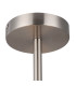 Baymont Satin Nickel 3 Light E27 Semi Flush With 50cm x 20cm Dual Faux Silk Shade Black/Green Olive-7