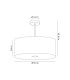 Baymont Polished Chrome 3 Light E27 Semi Flush Fixture With 50cm x 20cm Silver Leaf Shade-3