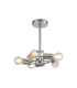 Baymont 28cm Polished Chrome 5 Light E27 Universal Semi Flush Fixture Suitable For A Vast Selection Of Shades-1