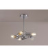 Baymont 28cm Polished Chrome 5 Light E27 Universal Semi Flush Fixture Suitable For A Vast Selection Of Shades-2