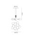 Baymont 28cm Polished Chrome 5 Light E27 Universal Semi Flush Fixture Suitable For A Vast Selection Of Shades-3