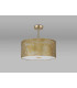 Baymont Antique Brass 3 Light E27 Semi Flush Fixture With 50cm x 20cm Gold Leaf Shade-13