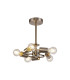 Baymont 28cm Satin Nickel 5 Light E27 Universal Semi Flush Fixture Suitable For A Vast Selection Of Shades-1