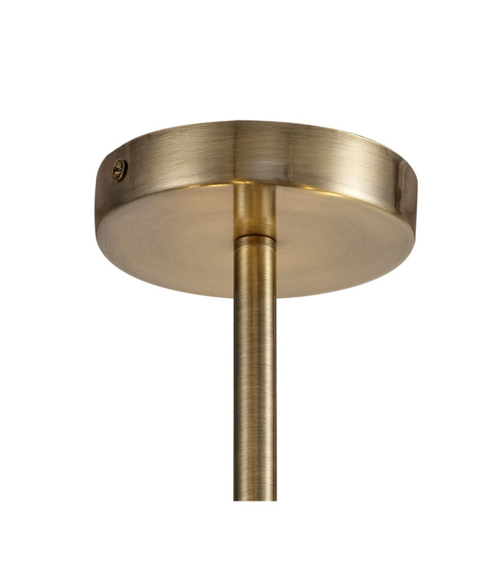 Baymont 28cm Antique Brass 5 Light E27 Universal Semi Flush Fixture Suitable For A Vast Selection Of Shades-9