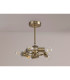 Baymont 28cm Antique Brass 5 Light E27 Universal Semi Flush Fixture Suitable For A Vast Selection Of Shades-10