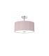 Baymont Polished Chrome 5 Light E27 Drop Flush With 40cm x 18cm Dual Faux Silk Shade Taupe/Halo Gold-4