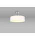 Baymont Polished Chrome 5 Light E27 Drop Flush With 45cm x 15cm Faux Silk Shade White-2