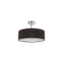 Baymont Polished Chrome 5 Light E27 Drop Flush With 45cm x 15cm Faux Silk Shade Black-4