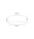Baymont Polished Chrome 5 Light E27 Drop Flush With 45cm x 15cm Faux Silk Shade White-3