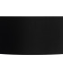 Baymont Polished Chrome 5 Light E27 Drop Flush With 45cm x 15cm Faux Silk Shade Black-8