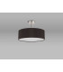 Baymont Polished Chrome 5 Light E27 Drop Flush With 45cm x 15cm Faux Silk Shade Black-11