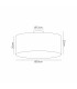 Baymont 50cm Polished Chrome 5 Light E27 Drop Flush With 50cm x 20cm Silver Leaf Shade-3