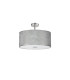 Baymont Polished Chrome 5 Light E27 Drop Flush With 50cm x 20cm Silver Leaf Shade-4