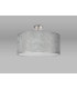 Baymont Polished Chrome 5 Light E27 Drop Flush With 60cm x 22cm Silver Leaf Shade-11