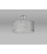 Baymont Polished Chrome 5 Light E27 Drop Flush With 50cm x 20cm Silver Leaf Shade-13
