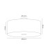 Baymont Polished Chrome 5 Light E27 Drop Flush With 60cm x 22cm Faux Silk Shade Black/White Laminate-3