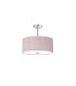 Baymont Polished Chrome 5 Light E27 Semi Flush With 40cm x 18cm Dual Faux Silk Shade Taupe/Halo Gold-4
