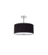 Baymont Polished Chrome 5 Light E27 Semi Flush With 40cm x 18cm Dual Faux Silk Shade Black/Green Olive-4