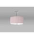 Baymont Polished Chrome 5 Light E27 Semi Flush With 40cm x 18cm Dual Faux Silk Shade Taupe/Halo Gold-13