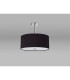 Baymont Polished Chrome 5 Light E27 Semi Flush With 40cm x 18cm Dual Faux Silk Shade Black/Green Olive-13