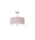 Baymont Satin Nickel 5 Light E27 Semi Flush With 40cm Dual Faux Silk Shade Taupe/Halo Gold-4