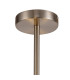 Baymont Satin Nickel 5 Light E27 Semi Flush With 40cm Faux Silk Shade Grey/White Laminate-6