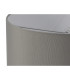 Baymont Satin Nickel 5 Light E27 Semi Flush With 40cm Faux Silk Shade Grey/White Laminate-9