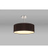 Baymont Polished Chrome 5 Light E27 Semi Flush Fixture With 45cm x 15cm Faux Silk Shade Black-2