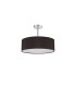 Baymont Polished Chrome 5 Light E27 Semi Flush Fixture With 45cm x 15cm Faux Silk Shade Black-4