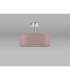 Baymont Polished Chrome 5 Light E27 Semi Flush Fixture With 45cm x 15cm Dual Faux Silk Shade Taupe/Halo Gold-11