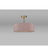 Baymont Antique Brass 5 Light E27 Semi Flush Fixture With 45cm x 15cm Dual Faux Silk Shade Taupe/Halo Gold-11