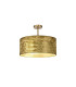 Baymont 40cm Antique Brass 5 Light E27 Semi Flush Fixture With 50cm x 20cm Gold Leaf Shade-1