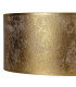 Baymont 40cm Antique Brass 5 Light E27 Semi Flush Fixture With 50cm x 20cm Gold Leaf Shade-8