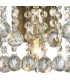 Wall Lamp 1 Light E14 Switched Antique Brass, Sphere Crystal - 8