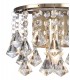 Wall Lamp 1 Light E14 Switched Antique Brass, Prism Crystal - 5