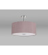Baymont Polished Chrome 5 Light E27 Semi Flush Fixture With 60cm x 22cm Dual Faux Silk Shade Taupe/Halo Gold-13