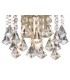Wall Lamp 1 Light E14 Switched Antique Brass, Prism Crystal - 6