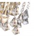 Wall Lamp 1 Light E14 Switched Antique Brass, Prism Crystal - 7