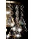 Wall Lamp 1 Light E14 Switched Antique Brass, Prism Crystal - 9