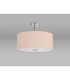 Baymont Polished Chrome 5 Light E27 Semi Flush Fixture With 60cm x 22cm Dual Faux Silk Shade Antique Gold/Ruby-13