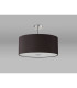 Baymont Polished Chrome 5 Light E27 Semi Flush Fixture With 60cm x 22cm Faux Silk Shade Black/White Laminate-13