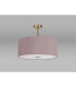 Baymont Antique Brass 5 Light E27 Semi Flush Fixture With 60cm x 22cm Dual Faux Silk Shade Taupe/Halo Gold-13
